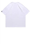 Anime girl print t-shirt Korean manga tee Harajuku top white