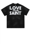 Saint print t-shirt grunge punk tee retro heaven top in red