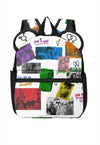 Gay bag LGBT backpack pride festival graffiti rucksack black