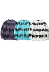 Tie-dye sweater knitted oil wash gradient jumper in white