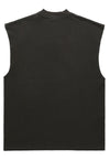 Bondage print tank top surfer vest goth sleeveless t-shirt