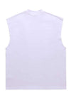 Computer print sleeveless t-shit retro tank top surfer vest