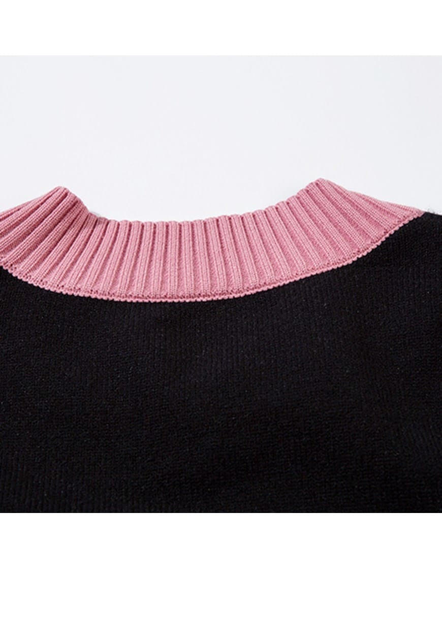 Spiderweb sweater Gothic patchwork jumper grunge anime top