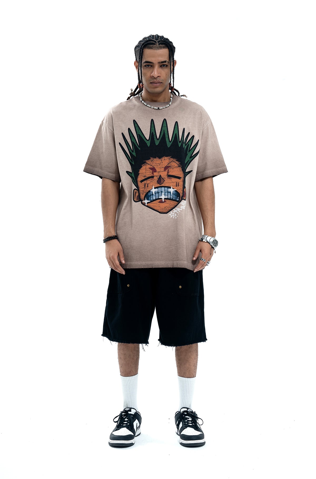 Hungry Doberman t-shirt pinscher print tee retro dog top in Crame