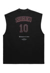 Basketball tank top surfer vest retro USA sleeveless t-shirt