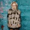 Luxury leopard jacket animal print bomber handmade detachable fluffy jumper retro puffer premium grunge coat in brown