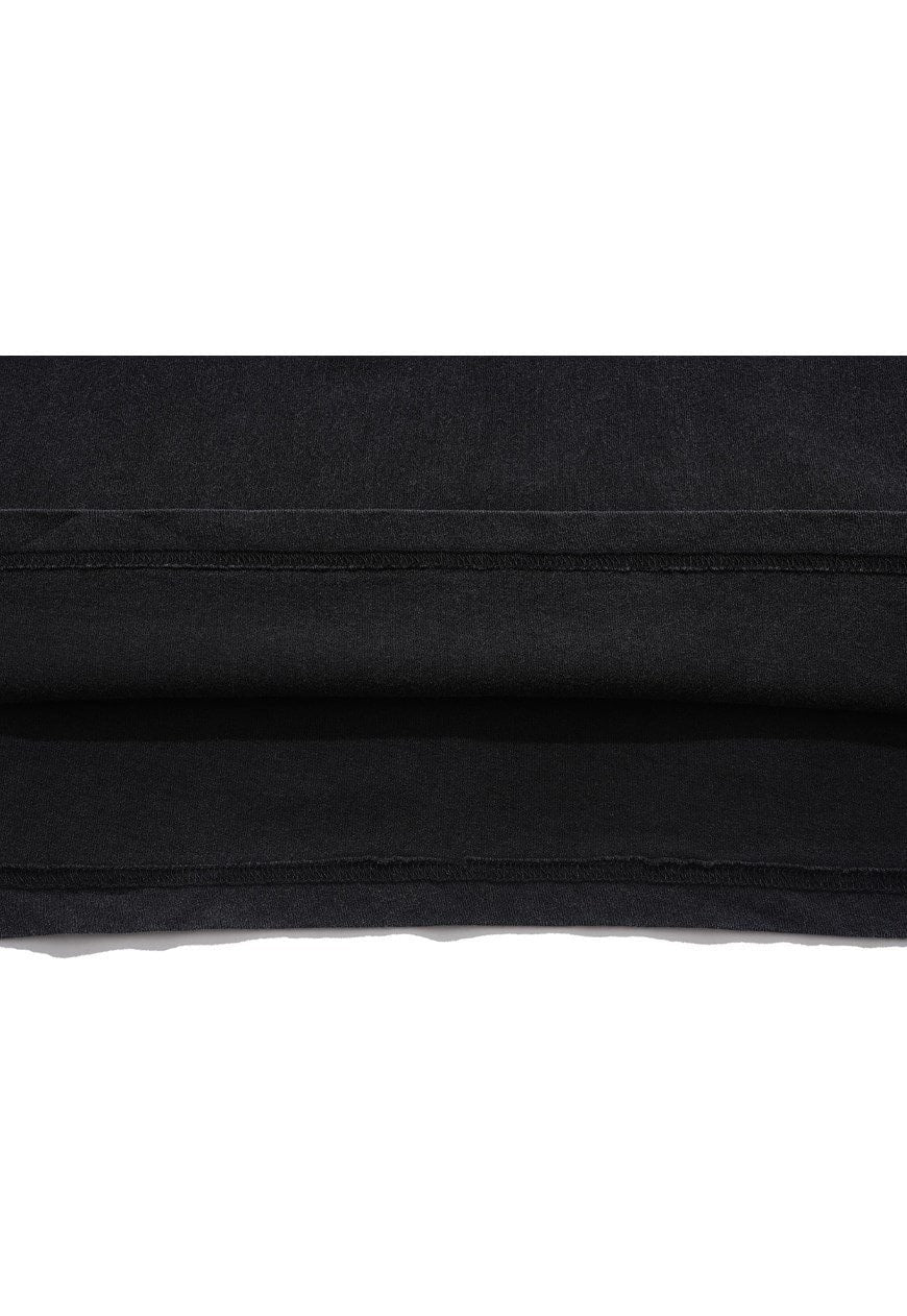 Thug t-shirt rapper tee grunge gangster top in acid black