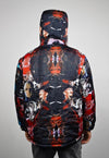 Horror bomber reversible creepy jacket detachable punk puffa