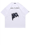 Aura print t-shirt Holy slogan tee Gothic grunge top black