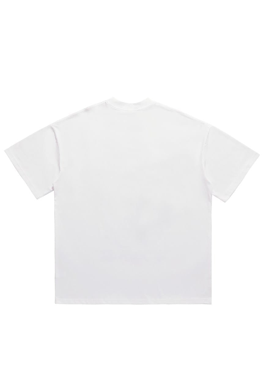 Punk cartoon t-shirt spiky hair tee retro grunge top white