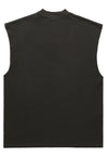 Rapper print tank top surfer vest retro sleeveless t-shirt