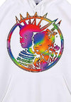 Gay punk hoodie rainbow pullover mohawk top retro jumper