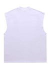 Rapper sleeveless t-shirt retro hip-hop tank top surfer vest