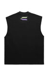 Ghost face tank top surfer vest retro sleeveless t-shirt