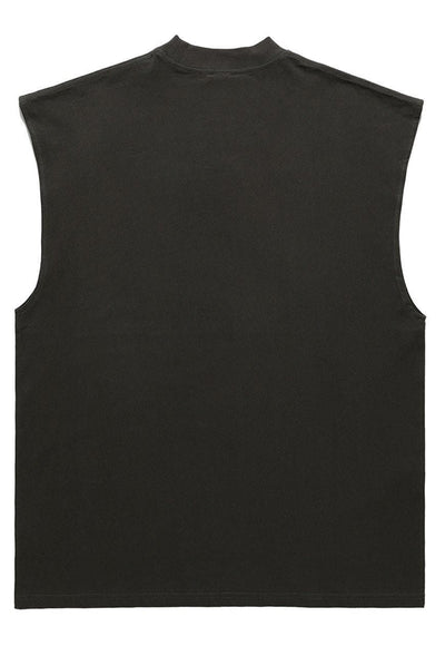 Cyber punk sleeveless t-shirt grunge tank top surfer vest