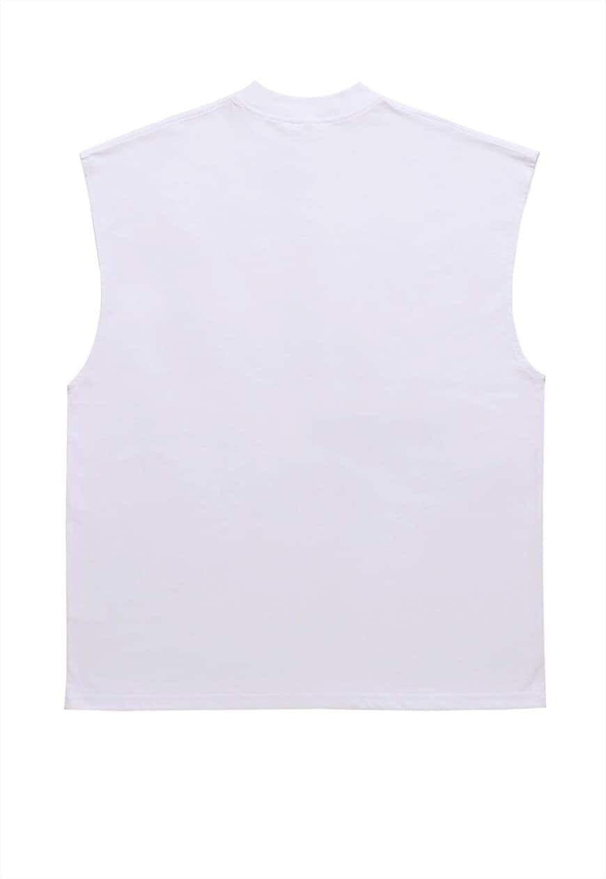 Jesus print tank top religion tee retro sleeveless vest top