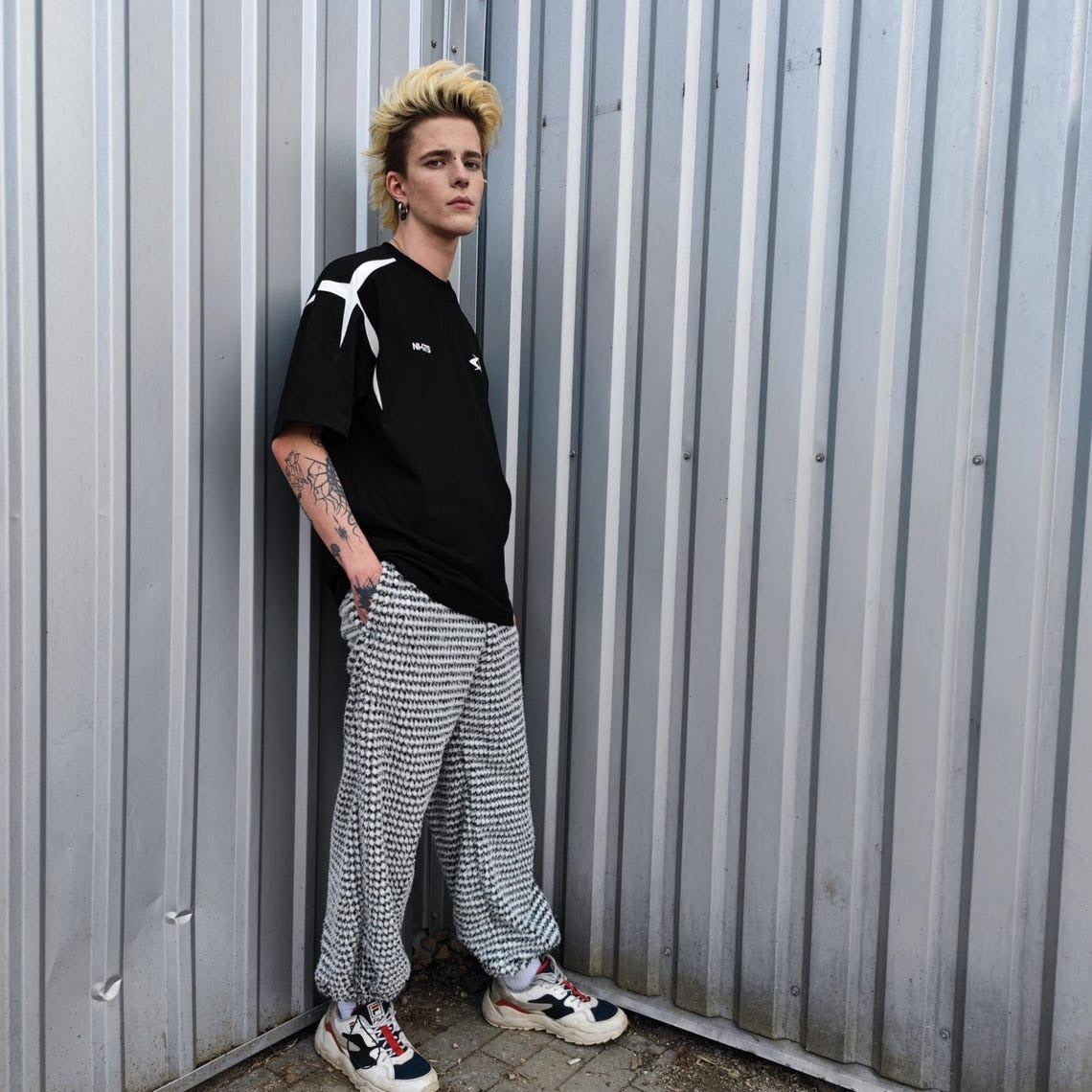 Geometric fleece jacket hooded fluffy bomber luxury striped coat detachable sleeves handmade removable sleeves overcoat fuzzy festival set