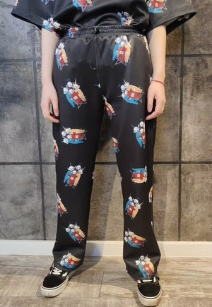 Teletubbies beam joggers handmade gothic cartoon overalls