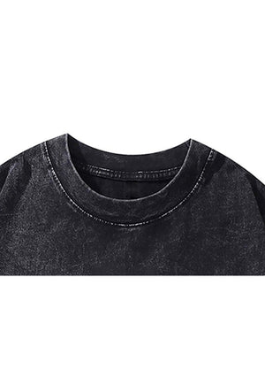 Metalcore t-shirt rock band tee Korn top in vintage grey