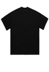 Grunge t-shirt raver print tee retro poster top in black