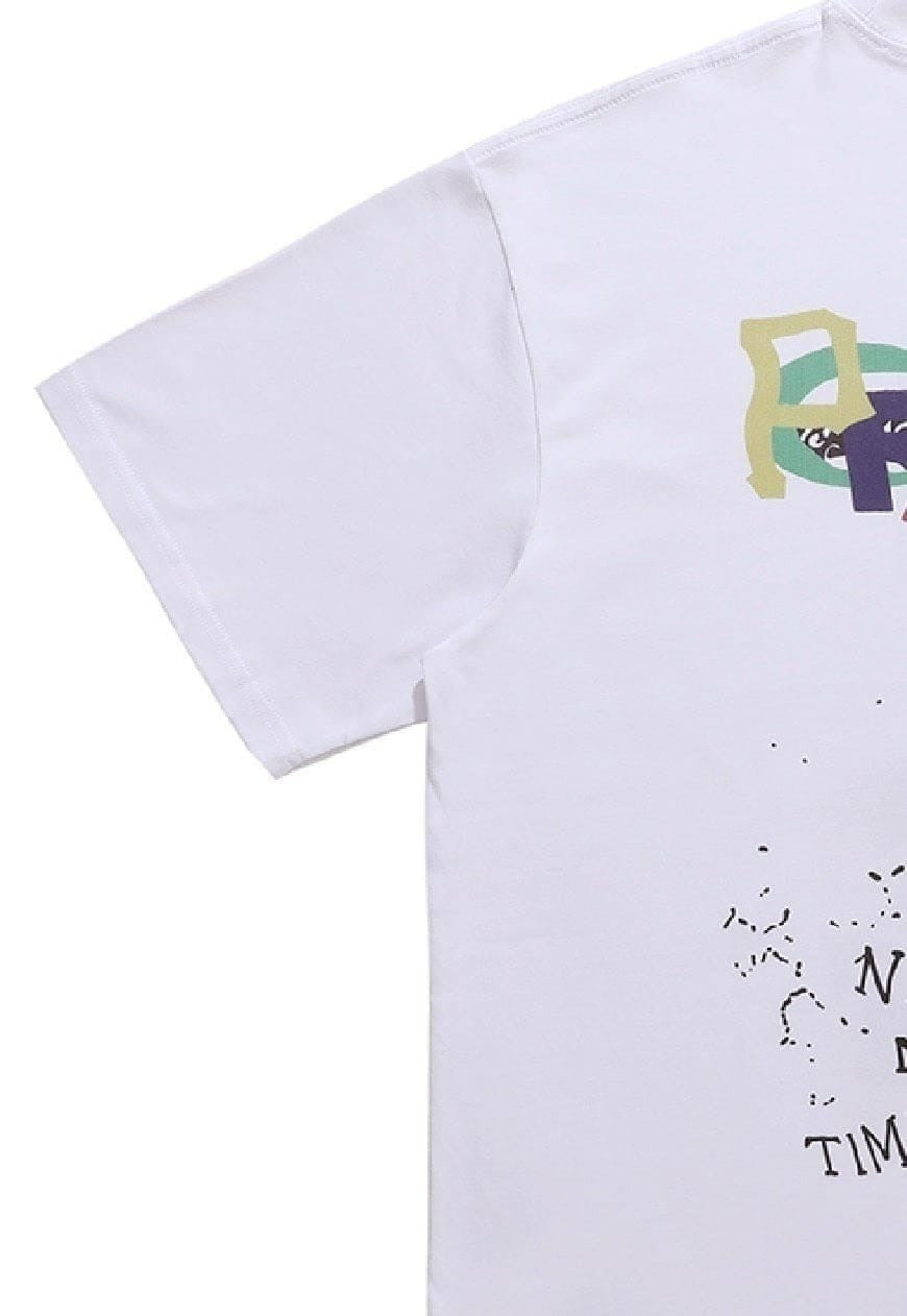 Peace print t-shirt retro anti guns tee grunge punk top