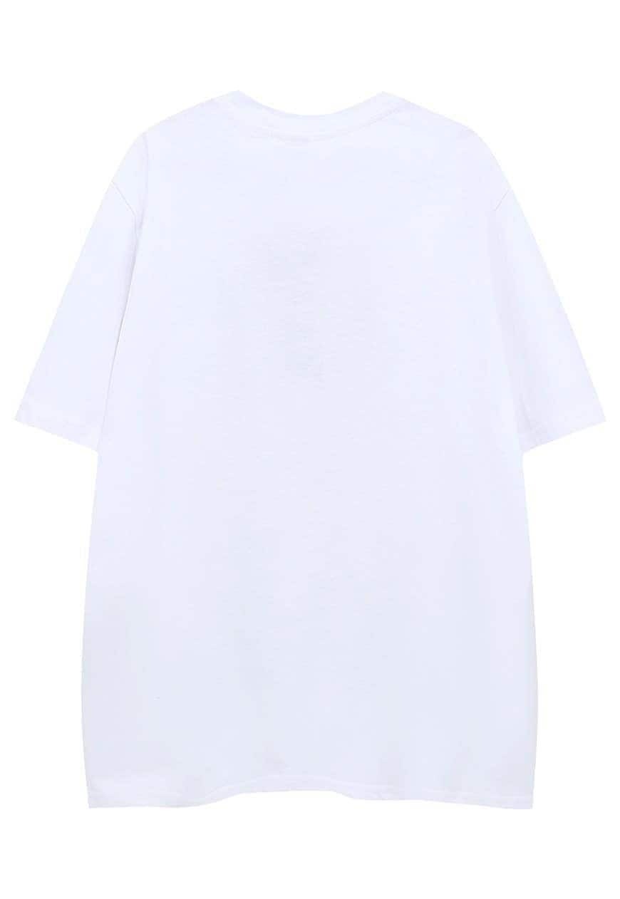 Butterfly print t-shirt prison tee retro freedom top white