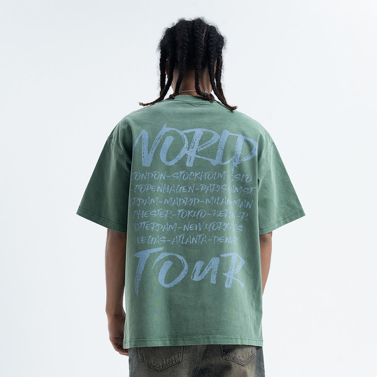 Dead rapper t-shirt hip-hop tee angel print top in grey