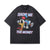 Money slogan t-shirt duck cartoon tee retro top in vintage grey