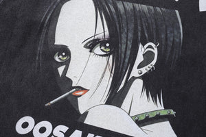 Vintage Nana t-shirt anime tee retro Japanese top in grey