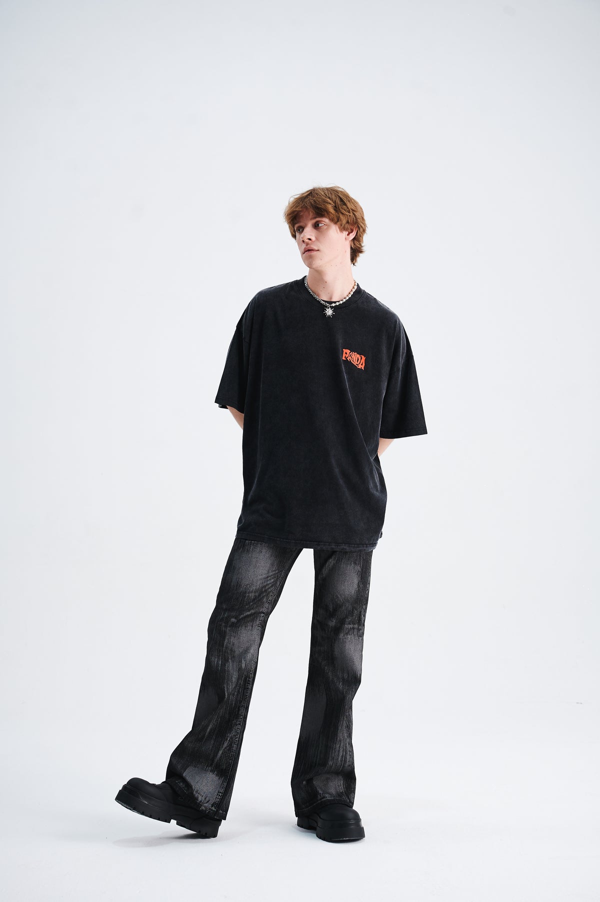 Panda t-shirt animal mprint top koala top in black