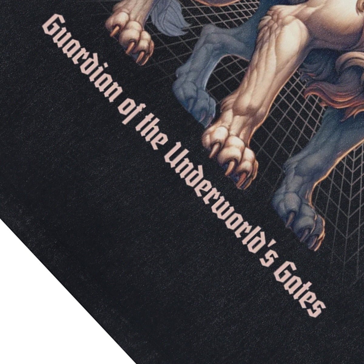 Mutation sleeveless t-shirt creepy wolves print surfer vest 00s Gothic tank top in acid wash black