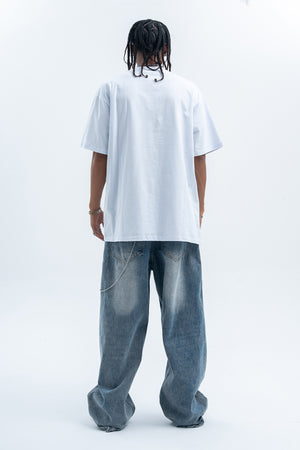 Y2k cartoon t-shirt kids slogan top retro anime tee in pink