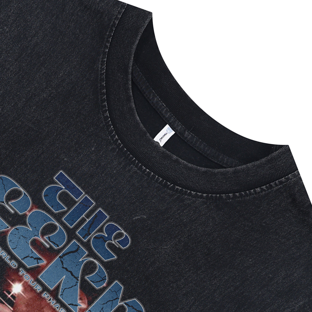 The Weekend sleeveless t-shirt vintage singer vest star boy tank top in acid wash black