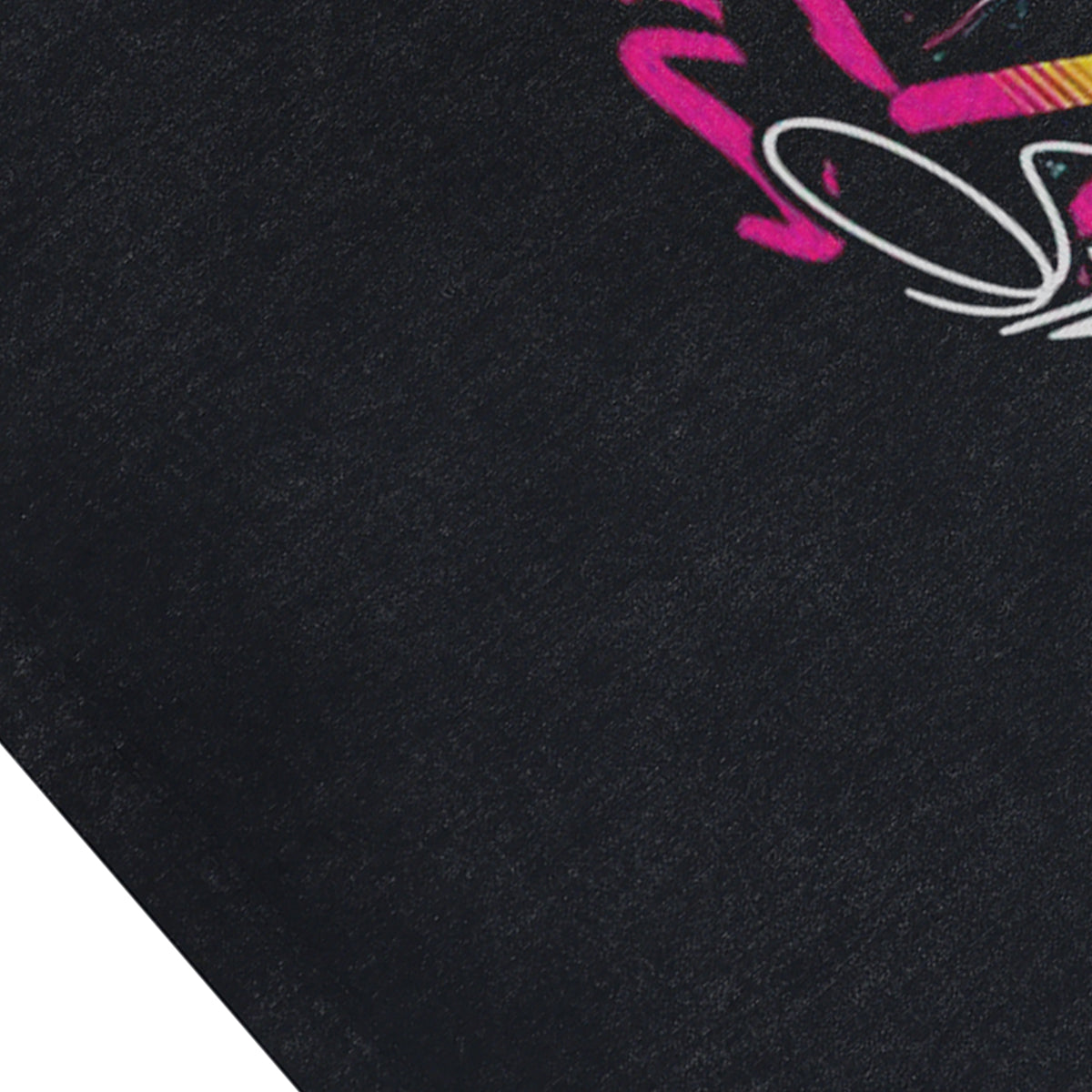 TV print sleeveless t-shirt 80s psychedelic surfer vest raver tank top in acid wash black