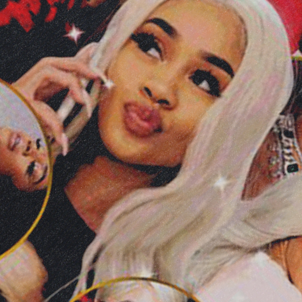 Saweetie sleeveless t-shirt vintage rapper vest hip-hop tank top in acid wash black