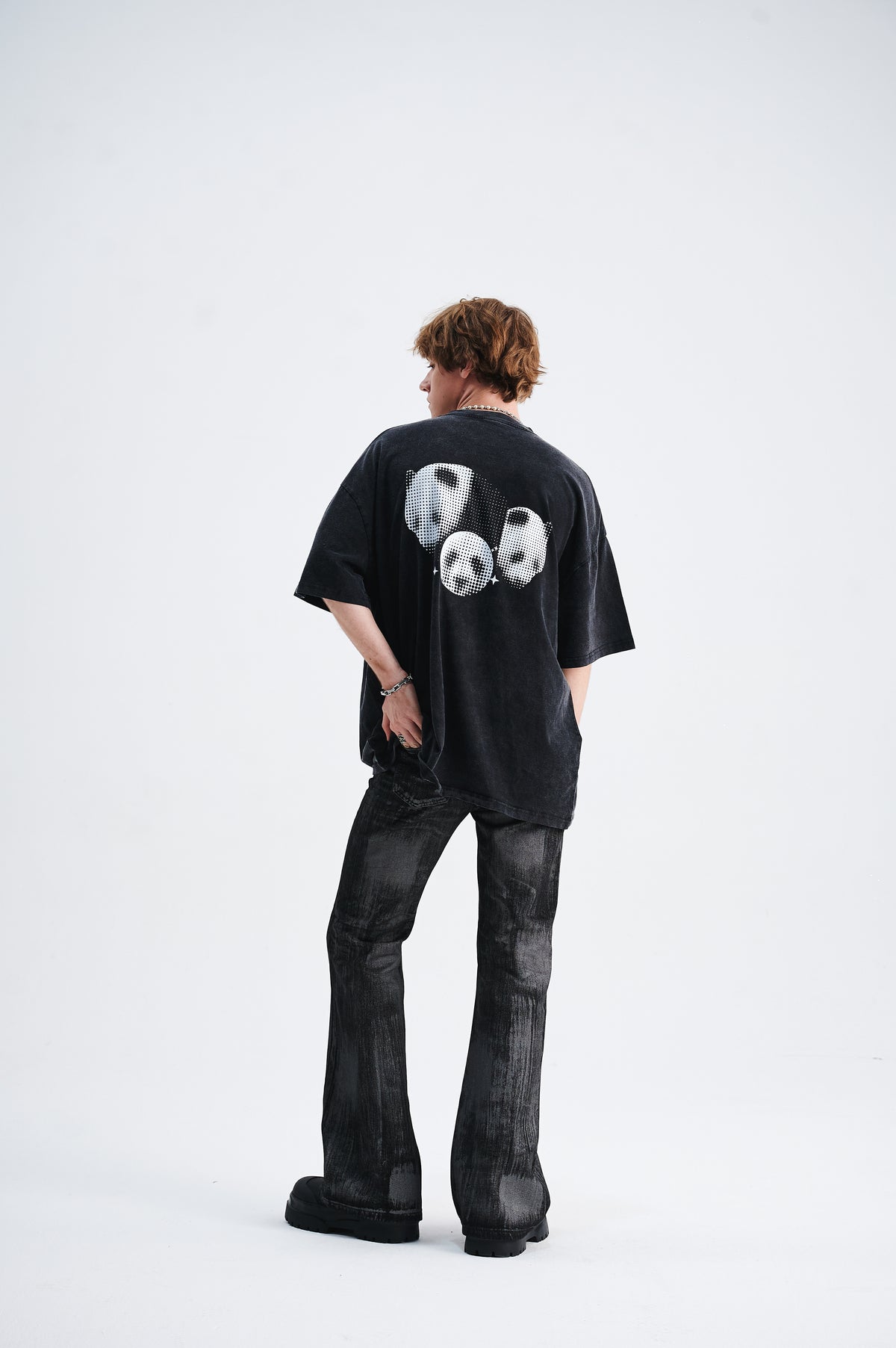 Panda t-shirt animal mprint top koala top in black