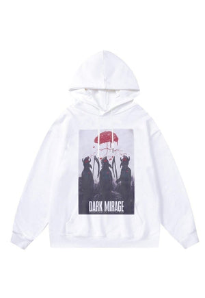 Grim reaper hoodie Gothic pullover raver top mirage jumper