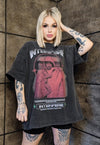 Gothic t-shirt premium vintage wash religion tee acid grey