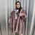 Faux fur snake coat hand made python fleece bomber in pink