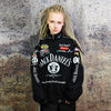 Racing jacket retro Jack Daniels moto varsity bomber black