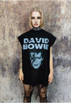 David Bowie sleeveless t-shirt grunge tank top surfer vest