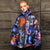 Raver bomber cyber jacket handmade detachable grunge puffer