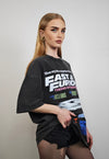 Racing t-shirt motorsports tee fast & furious top acid grey