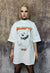 Gothic t-shirt gloomy bear tee bondage print top off white