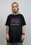 Redemption t-shirt grunge saint tee Gothic slogan top black