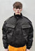 Motorcycle cropped bomber utility MA1 cargo biker jacket