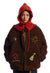 Patchwork fleece jacket brown teddy bomber fuzzy winter coat