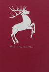 Christmas t-shirt deer print tee retro Christmas top in red