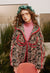 Paisley jacket bandanna print hooded bomber cashew coat red