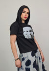 Psychedelic t-shirt slim fit unisex sculpture print tee goth